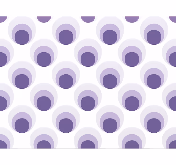 Papier peint salon design de cercles violets superposés - TenStickers