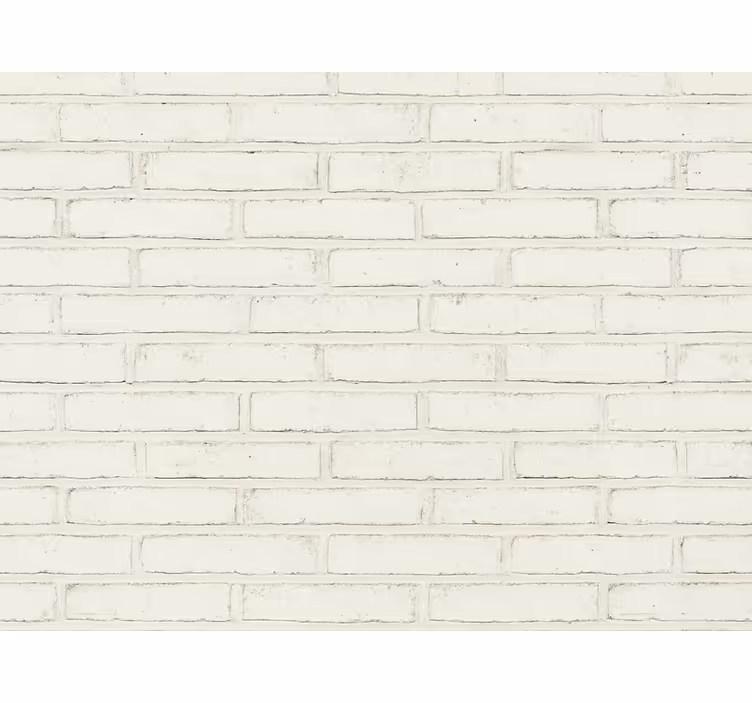 Papier peint salon briques vintage blanches - TenStickers