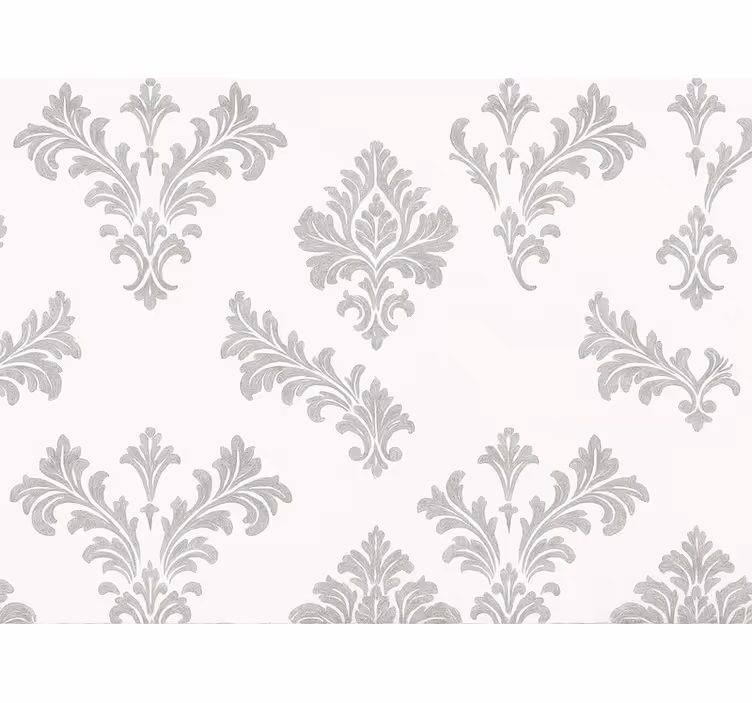 Papier peint chambre adulte design argent métallisé - TenStickers