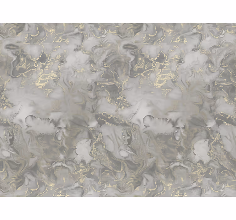 Papier peint chambre adulte marbre liquide gris métallisé - TenStickers
