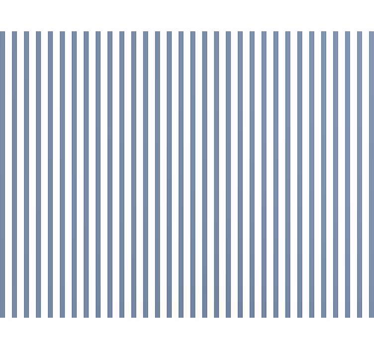 Papier peint salon rayures bleues et blanches répétées - TenStickers