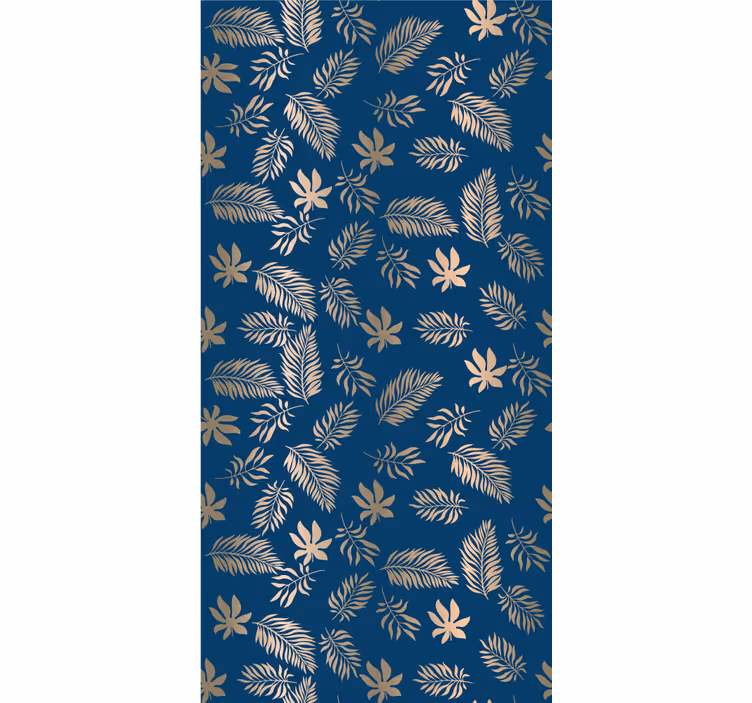 Papier peint fleuri design de fleurs bleues africaines - TenStickers