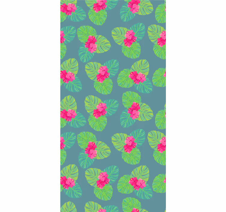 Papier peint fleuri design de fleurs de magnolia sur eau - TenStickers