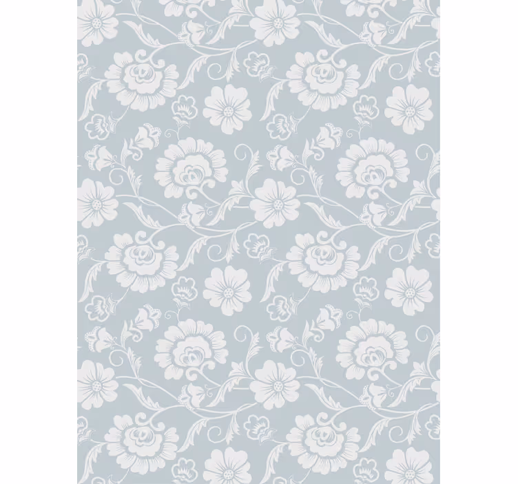 Papier peint fleuri style "granny chic" - TenStickers