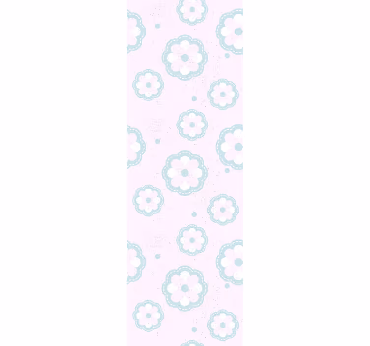 Papier peint chambre motif rose style shabby chic - TenStickers