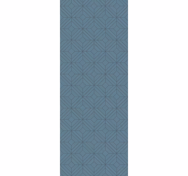 Papier peint chambre motif losanges gris nordique - TenStickers