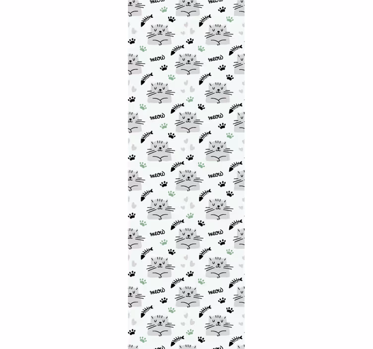 Papier peint chambre motif de chats mignons avec pattes - TenStickers