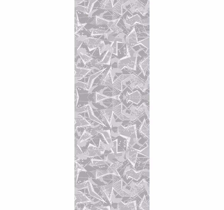 Papier peint chambre graphiques fins gris années 80 - TenStickers