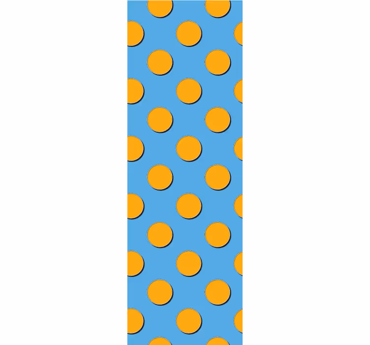 Papier peint chambre motif de pois rétro géométrique - TenStickers