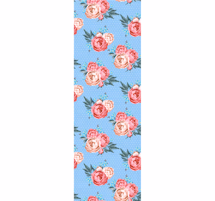 Papier peint chambre style shabby chic à pois vectoriels - TenStickers