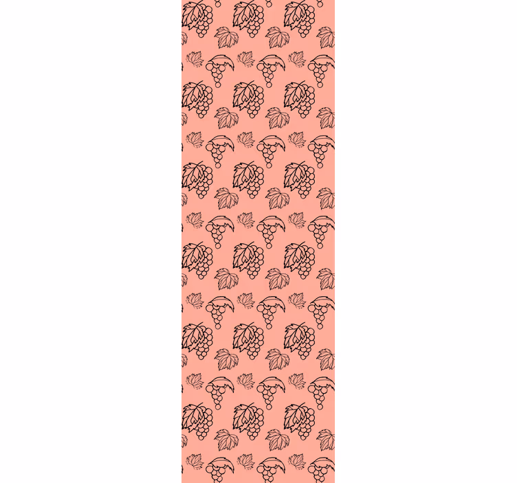 Papier peint chambre design raisins roses africains - TenStickers
