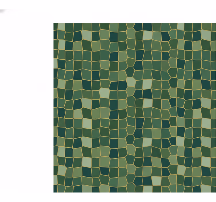 Papier peint vert motif croco petit - TenStickers