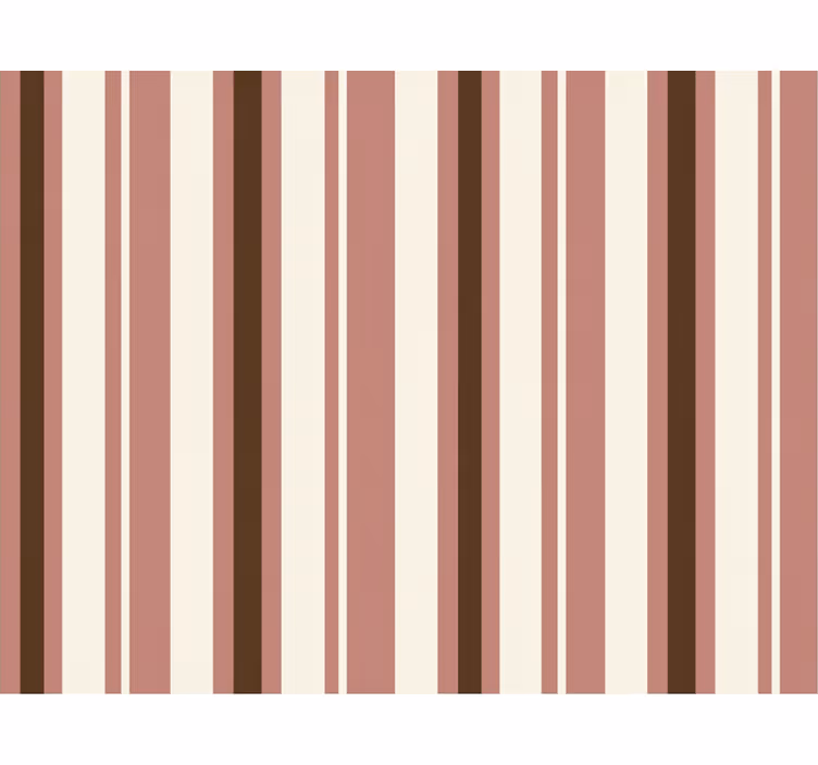 Papier peint ligne verticale rayures roses et brunes - TenStickers