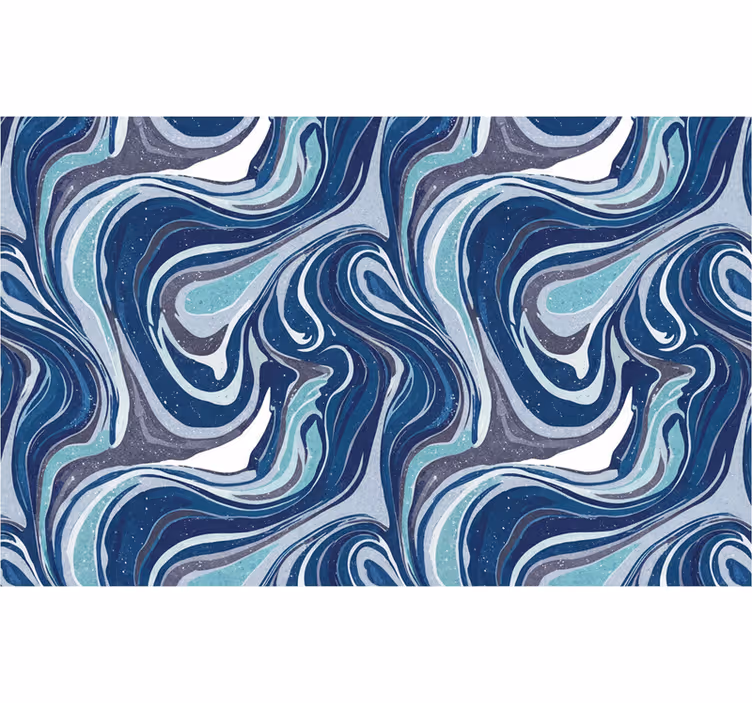Papier peint moderne motif abstrait sombre en spirale - TenStickers