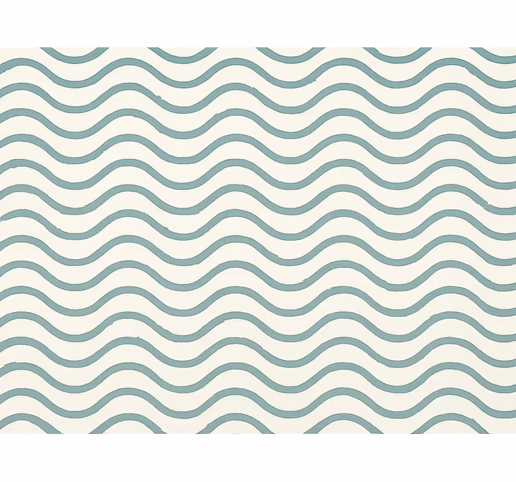 Papier peint géométrique vagues de pixels teal doux - TenStickers