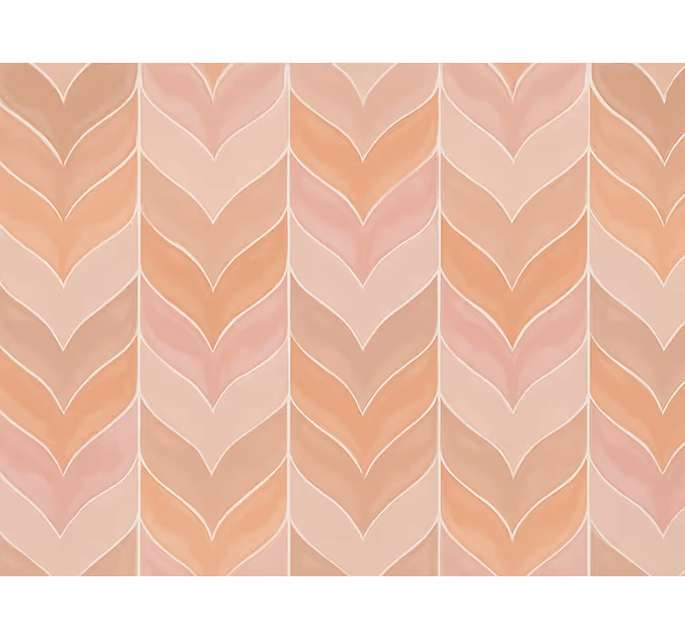 Papier peint moderne motif chevrons rose pâle - TenStickers