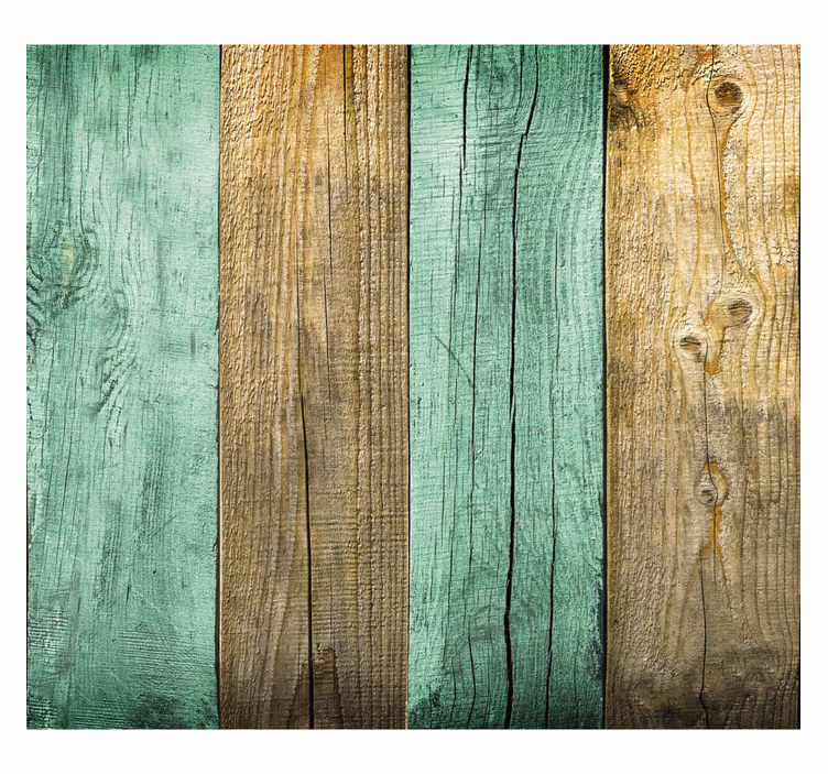 Papier peint rustique texture de planches colorées - TenStickers