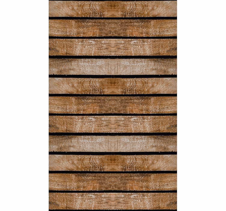 Papier peint marron palette en bois - TenStickers