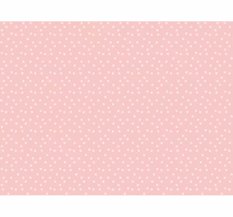Papier peint rose à pois pastel doux pour bébé - TenStickers