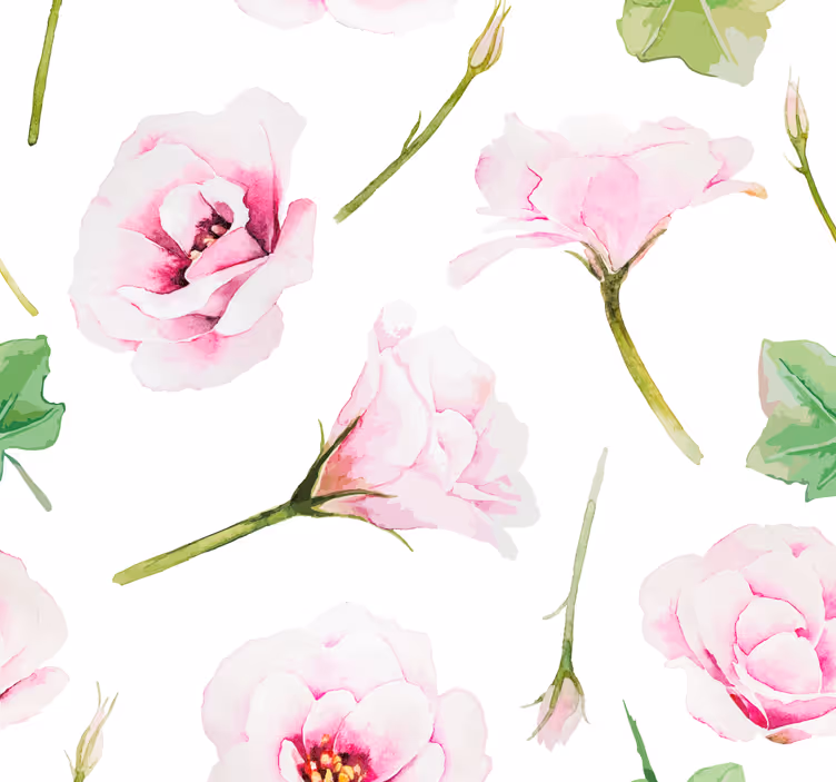 Papier peint floral ambiance chambre fleurie - TenStickers