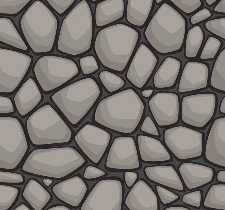 Papier peint chambre pierres grises - TenStickers