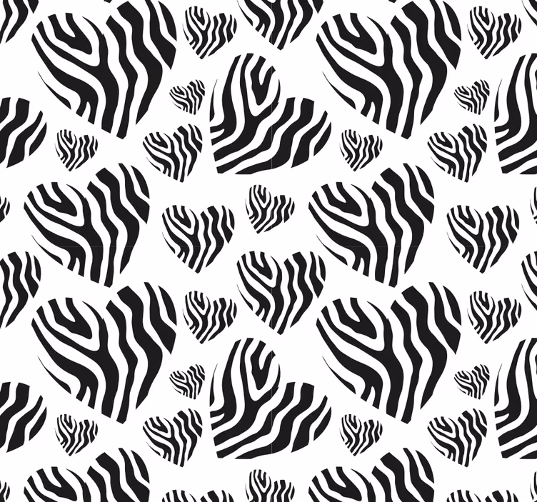 Papier peint salon motif zébré simplicité - TenStickers