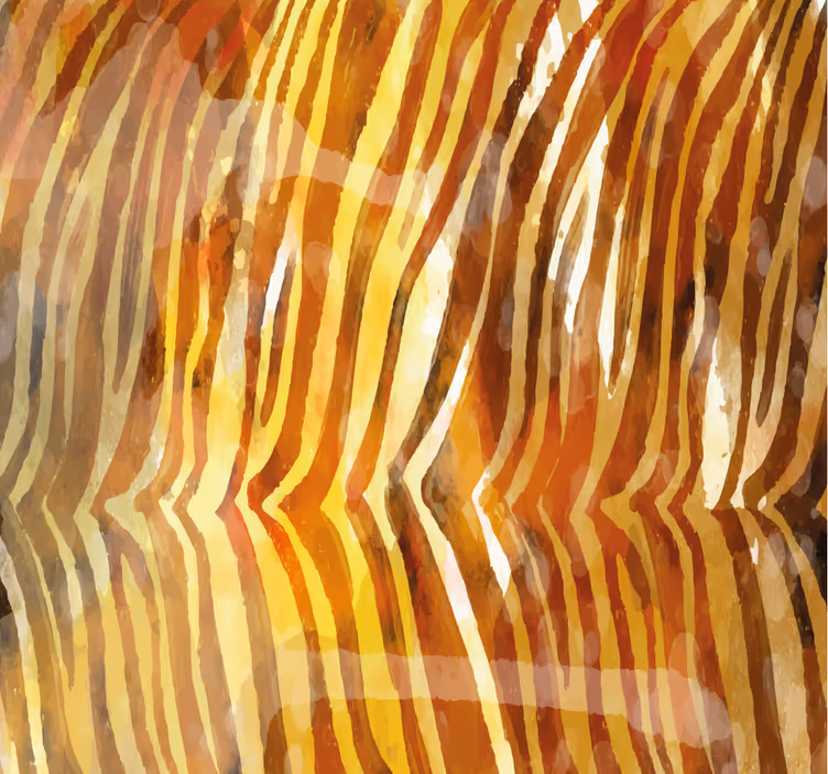 Papier peint rayé lignes organiques abstraites - TenStickers