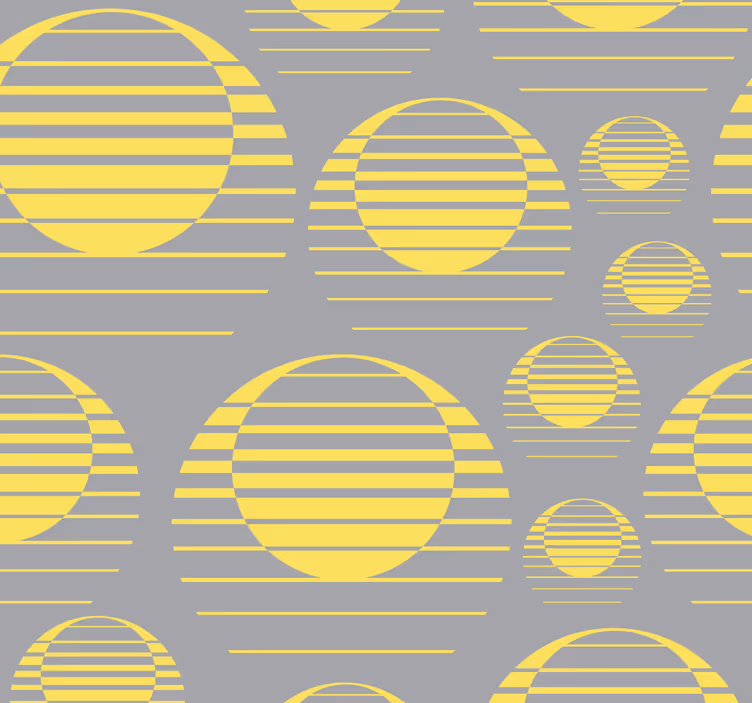 Papier peint formes géometriques motif à pois géométriques - TenStickers