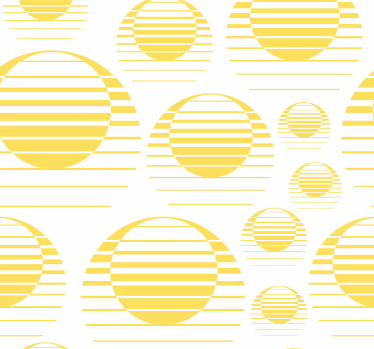 Papier peint formes géométriques cercles décoratifs - TenStickers