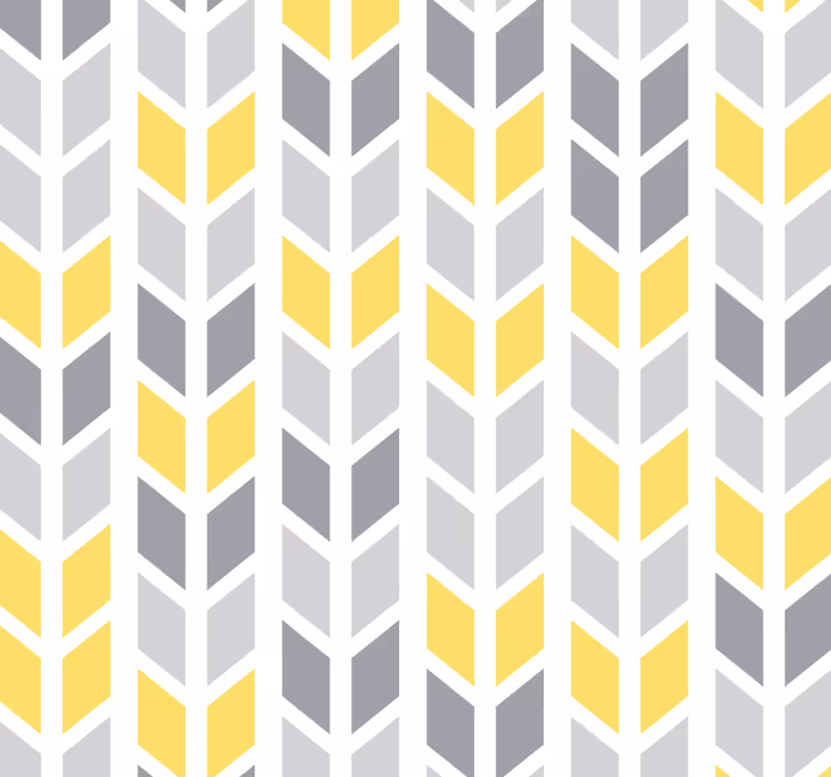 Papier peint losanges gris et jaune - TenStickers