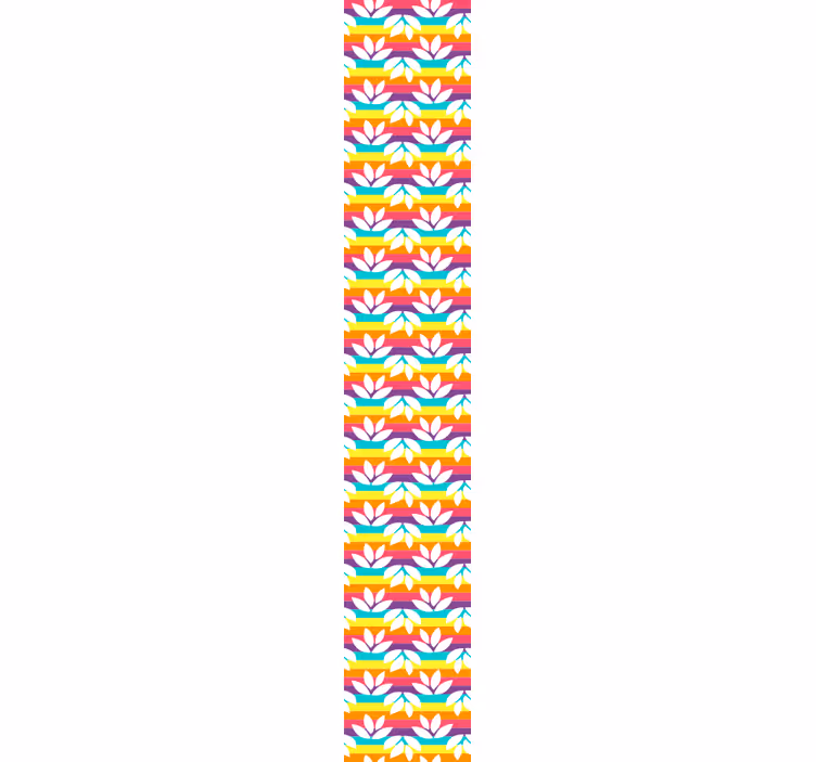 Papier peint chambre adulte motif carreaux tropicaux - TenStickers