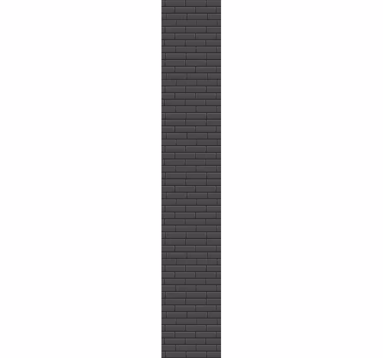 Papier peint briques texture noire élégante - TenStickers