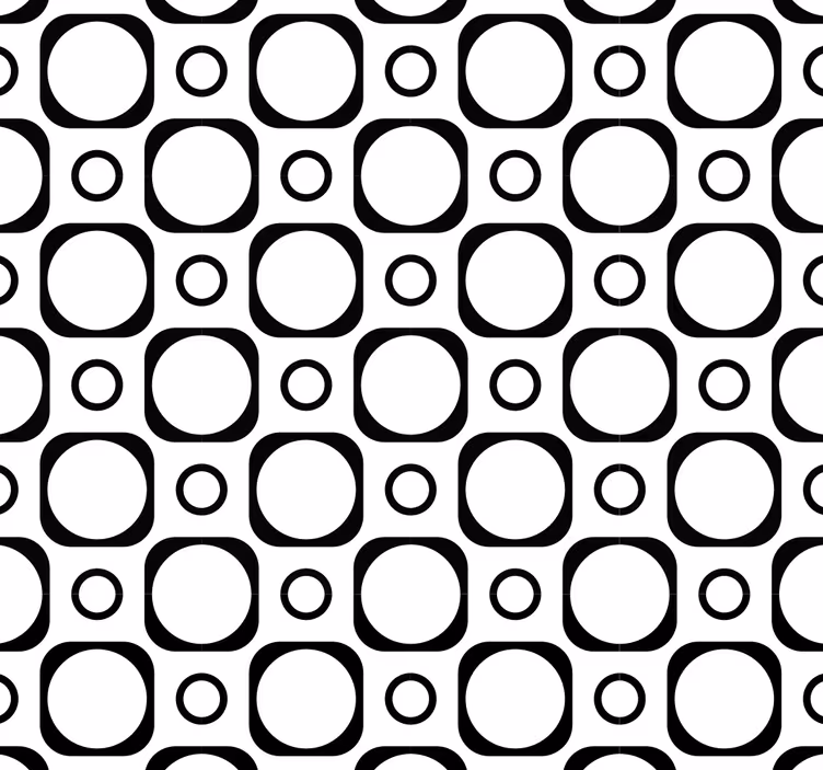 Papier peint formes géometriques géométrie circulaire - TenStickers