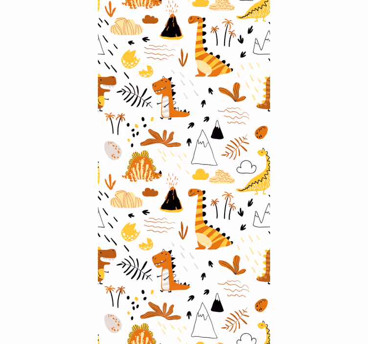 papier peint dinosaures aventure safari - TenStickers