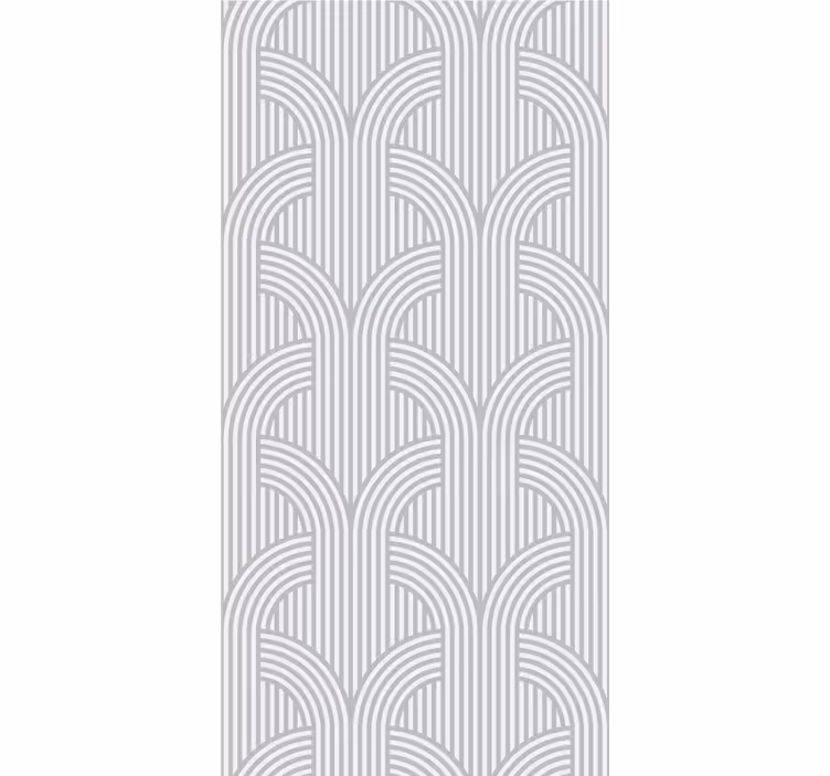 Papier peint formes géometriques motif de lignes arquées - TenStickers