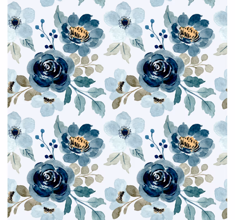 Papier peint floral bouquet fleuri motif - TenStickers