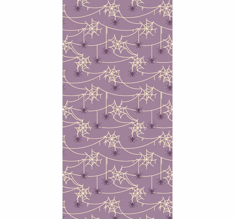 Papier peint halloween motif de toile d'araignée - TenStickers