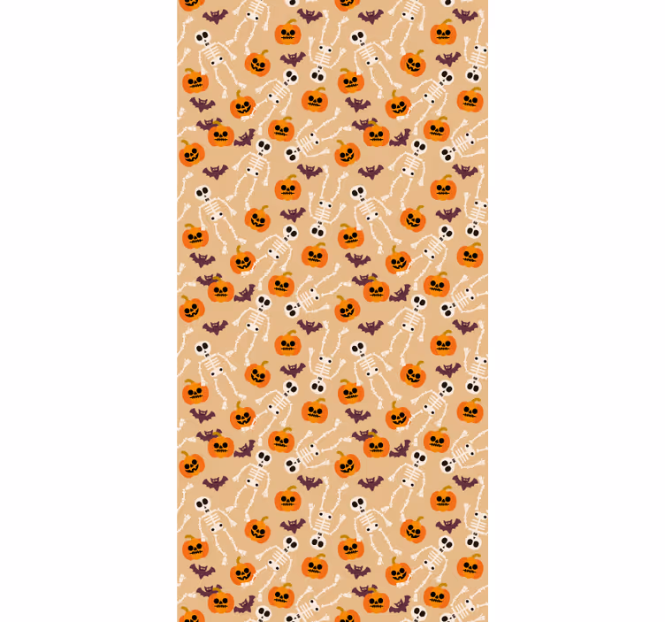 Papier peint halloween motif d'halloween effrayant - TenStickers