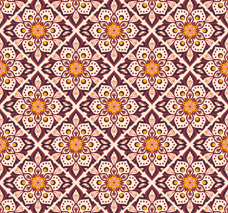 Papier peint fleuri mélange de fleurs complexe - TenStickers