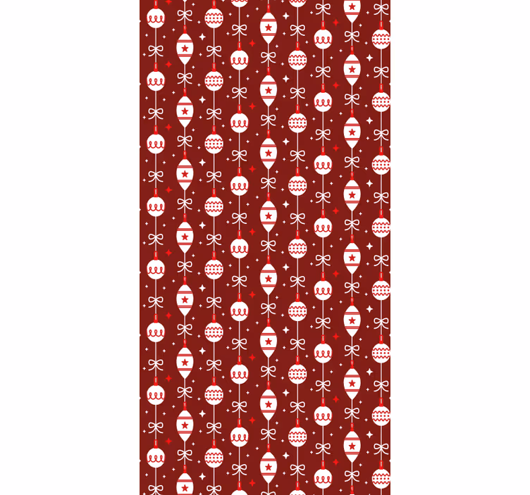 Papier peint Noël motif de crâne festif - TenStickers