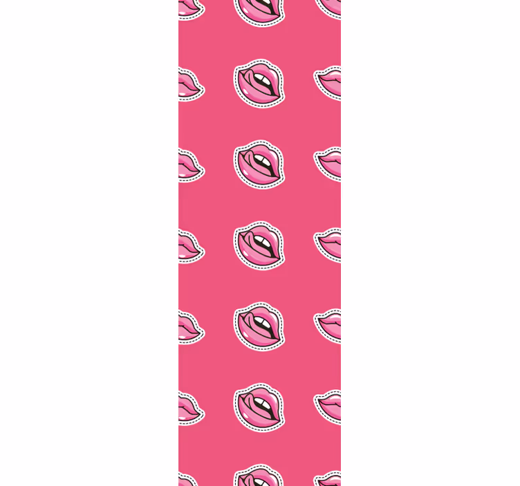 Papier peint art conception de modèle de lèvres - TenStickers