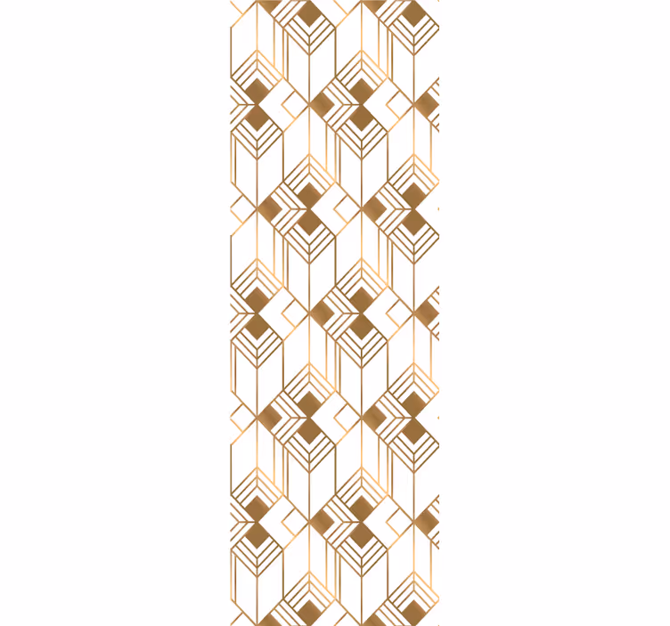 Papier peint formes géométriques symétrie cubiste - TenStickers