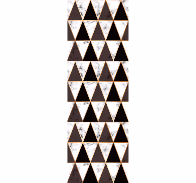 Papier peint formes géométriques triangles marbrés - TenStickers