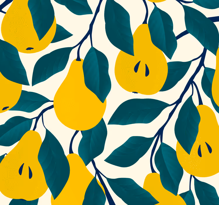 Papier peint cuisine motif des pairs - TenStickers