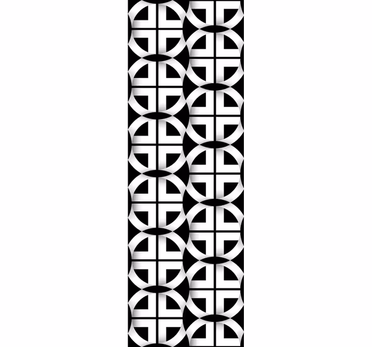 Papier peint formes géométriques maille circulaire - TenStickers