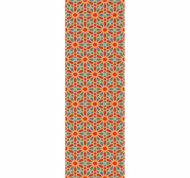 Papier peint formes géométriques symétrie kaléidoscope - TenStickers