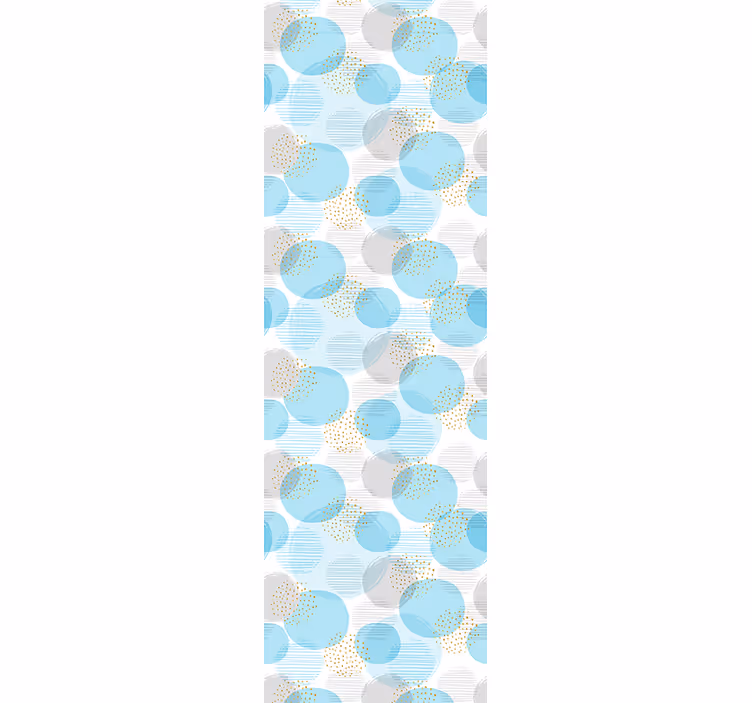 Papier peint formes géométriques motif à pois - TenStickers