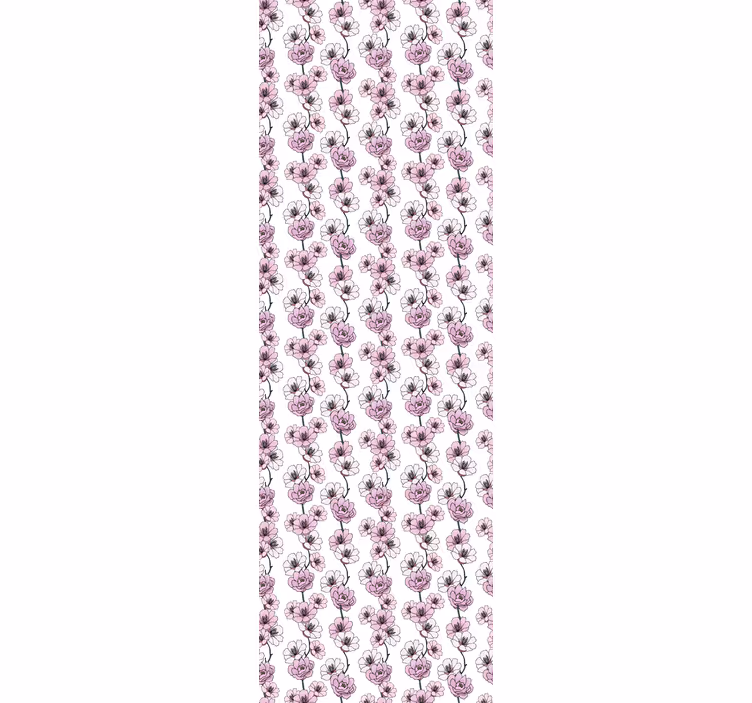 Papier peint floral fleurs florales - TenStickers