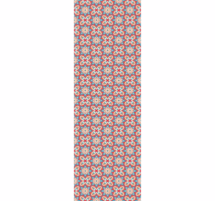Papier peint carreaux de ciment motif inspiré du carrelage - TenStickers