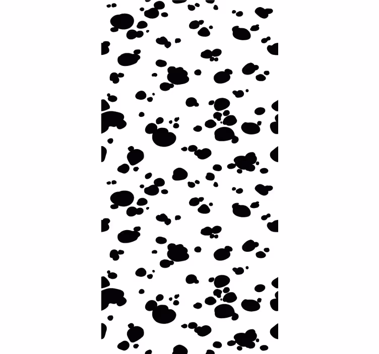 Papier peint chiens motif d'empreinte de patte - TenStickers